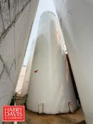20,000 Gallon Jacketed Silo with Horizontal Agitation, Level Sensors, Emerson Digital Thermometer