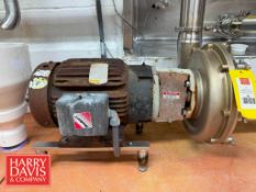 Fristam FPR1051-250 Centrifugal Pump with Baldor 15 HP 1,760 RPM Motor