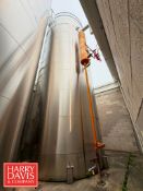 Walker 20,000 Gallon S/S Jacketed Silo, Model: VSHT, S/N: WEP-106245 with Horizontal Agitation, Air