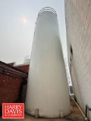 20,000 Gallon Silo with Horizontal Agitation, Tri-Clover Air Valve, Level Sensor, Tel-Tru