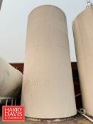 20,000 Gallon Jacketed Silo, S/N: 1921 with Horizontal Agitation, Tri-Clover Valve, Level Sensors