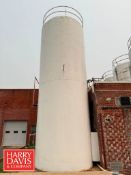 20,000 Gallon Jacketed Silo with Horizontal Agitation, Tri-Clover Valve, Level Sensors, Emerson