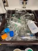 Lot of Assorted Lab Glassware, Flasks, and Beakers - Rigging Fee: $Contact HDC