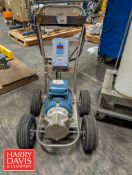 Jabsco Veraflex Centrifugal Pump, Model: 52800-1105: Mounted on S/S Cart with Weg Variable Frequency