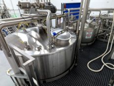 S/S Tank Platform for Stephan 1,200 Liter and 1,000 Gallon Processor