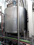 2020 Stephan 1,200 Liter Dome-Top Cone-Bottom Jacketed S/S Tank with Vertical Scrape Surface