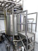 2021 260 Gallon Dome-Top Cone-Bottom Jacketed S/S Melting Tank, S/N: 2252-21 with High Shear and