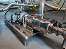 Fristam FDS2 Positive Displacement Pump: Mounted on S/S Base