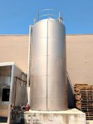 2021 Qualtech 10,000 Gallon Jacketed All S/S (In & Out) Silo with Vertical Agitation, (2) S/S RTDs