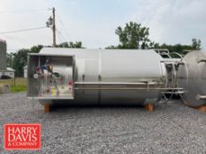 2020 Feldmeier 6,000 Gallon Jacketed S/S Silo, S/N: 19E0889 with Vertical Agitation