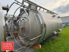 2020 Feldmeier 6,000 Gallon Jacketed S/S Silo, S/N: 19E0886 with Vertical Agitation
