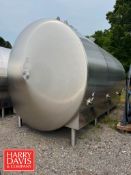 2022 JBF 6,000 Gallon Jacketed S/S Horizontal Tank, S/N: 211388 with Horizontal Agitation