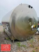 2022 JBF 6,000 Gallon Jacketed S/S Horizontal Tank, S/N: 211390 with Horizontal Agitation