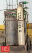Torch Cart with Hoses, Gages, (3) Torches (Tanks Not Included)