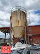 Zimpro 1439 Cubic Ft Capacity Waste Water Powder Tank, Model: 60-75 12-0X23-0 HIGH, S/N: I10370-1