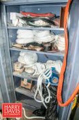 2-Door Cabinet with Gasket Material, Small Spill Kit, 6-Drawer Cabinet with Contents and Shelf Unit