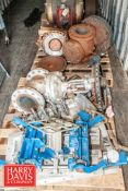 Storage Trailer Contents, Including: Valves, Carton Sealer, Security Fence, Motor, H Frame Press,