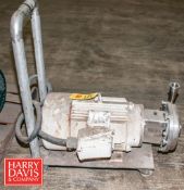 S/S Pump with 20 HP Motor : Mounted on Rolling Cart