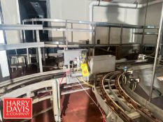 1,000’+ S/S Above Ground Case Conveyor System with Conveyor Chain, Turns and Drives