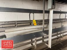 500’ .5 Gallon Jug Conveyor System with Plastic Tabletop Chain, Jug Conveyor, 90° Turn and Drives