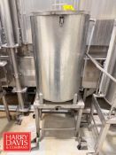 40 Gallon S/S Vertical Tank: Mounted on S/S Cart (Subject to Bulk Bid Lot: 23)