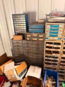 Assorted Round, Flat, Chrome Plated Wood Screws, Bolts, Washers and O-Rings (Location: Wrens, GA)