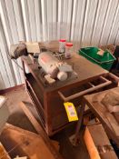 Steel Shop Cart with Bench Grinder and 3.5