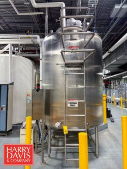 Walker 1,600 Gallon High Viscosity Jacketed 316 S/S Processor: 6.6' Width x 14' Height, Model: PZ-CB