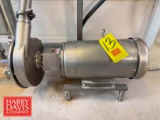 Fristam Centrifugal Pump, Model: FPX 3551 with Baldor S/S 7.5 HP 1,770 RPM Motor