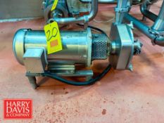 Fristam Centrifugal Pump, Model: FPX 3451 with Baldor S/S 5 HP 1,750 RPM Motor