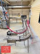 S/S Conveyor: 75’ Length x 3.5” Width with Drive Line Splitter and 45° Turns