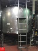 Mueller 2,000 Gallon S/S Dome-Top, Cone-Bottom Processor: 8'5" Width x 10' Height with Scrape
