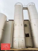 Mueller 12,000 Gallon S/S Jacketed Silo, S/N: 315809-2 with Tel-Tru Thermometer and Valves