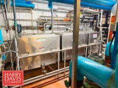 3-Tank S/S Skid-Mounted CIP System with (1) 140 Gallon S/S Tank: 40' Length x 26