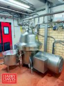 Westfalia MSA 160 Separator, Model: MSA 160-01-076, S/N: 1166-9001-040 with 30 Gallon Balance Tank
