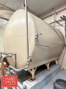 Walker 4,000 Gallon Horizontal Tank, Model: 9513, S/N: HHT-3781 with Top Vertical Agitation, Tel-Tru