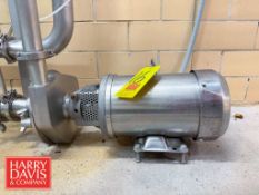 S/S Centrifugal Pump, S/N: 141120001 with Baldor S/S 3 HP 1,765 RPM Motor