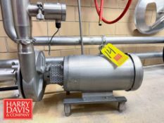 Fristam Centrifugal Pump, Model: FPX 3551 with Baldor S/S 7.5 HP 1,770 RPM Motor