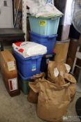 LARGE QTY OF PLASTIC MEDIA, ASSORTED TYPES & COLORS