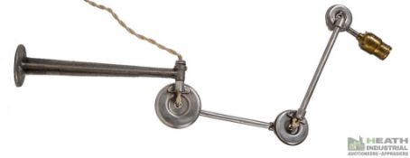 30394 - Fully Adjustable Wall Or Table-Mount Refinished And Rewired Triple Disc-Joint Factory Mac...