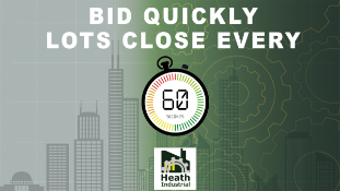 Bid Quickly, Lots will be ending every 60 Seconds at this auction!