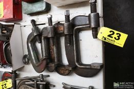(4) ASSORTED SERVICE CLAMPS
