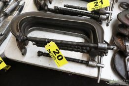 (4) ASSORTED ARMSTRONG C CLAMPS
