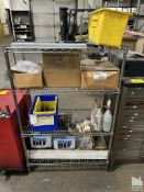NEXEL WIRE RACK W/ CONTENTS - 54X35X18"
