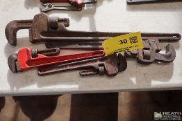 (4) 12-24 IN PIPE WRENCHES