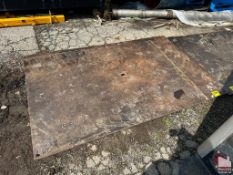 STEEL ROAD PLATE 60 IN X 96 IN 1 IN THICK