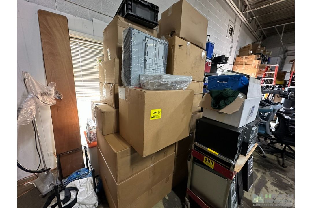 HUGE QUANTITY NEW HP COPIER & LASER PRINTER PARTS, STAPLY, SCANNERS, TRAYS