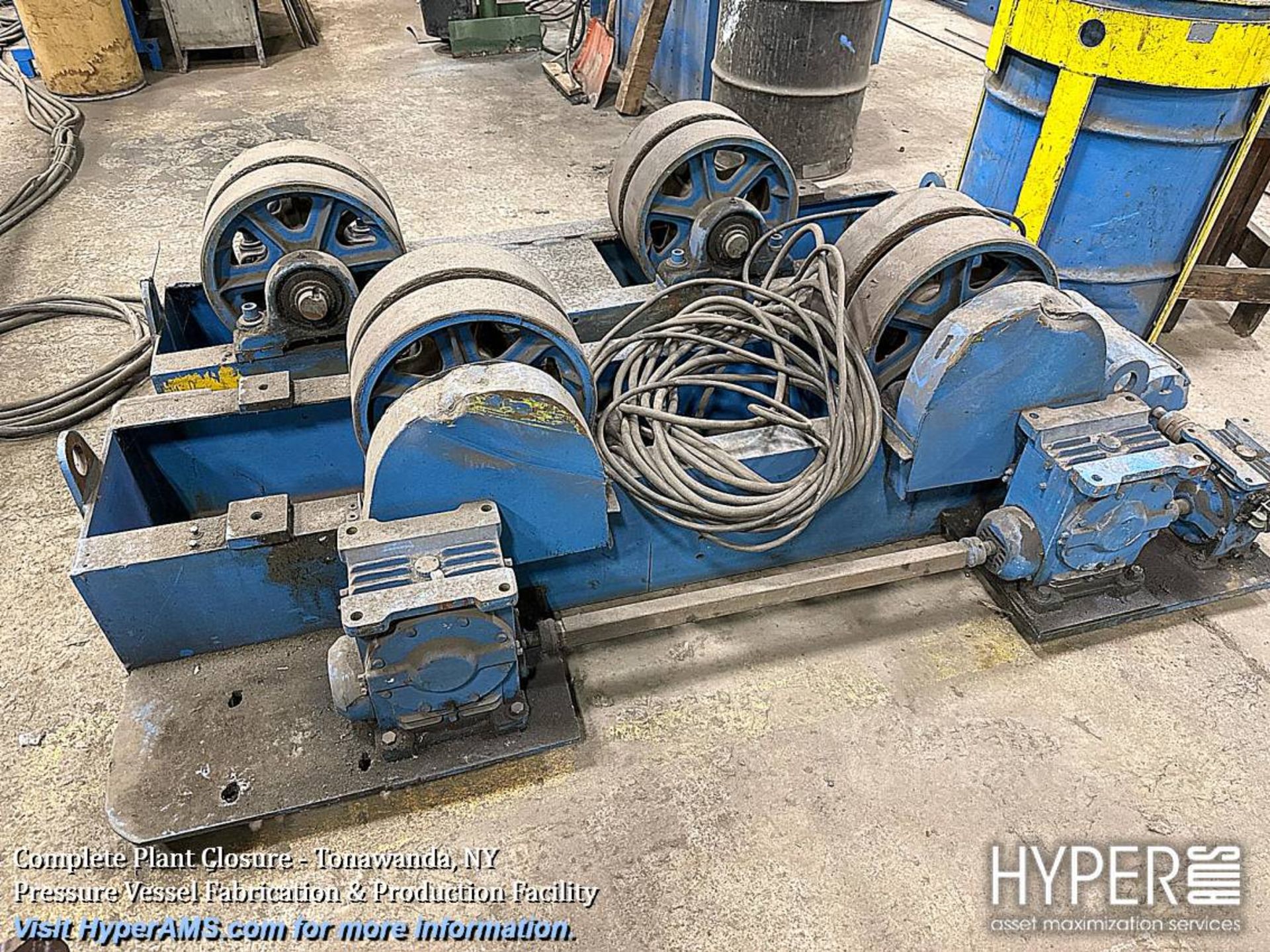 10-Ton Conventional Welding Rotator Tank Turning Set with rubber-coated ...