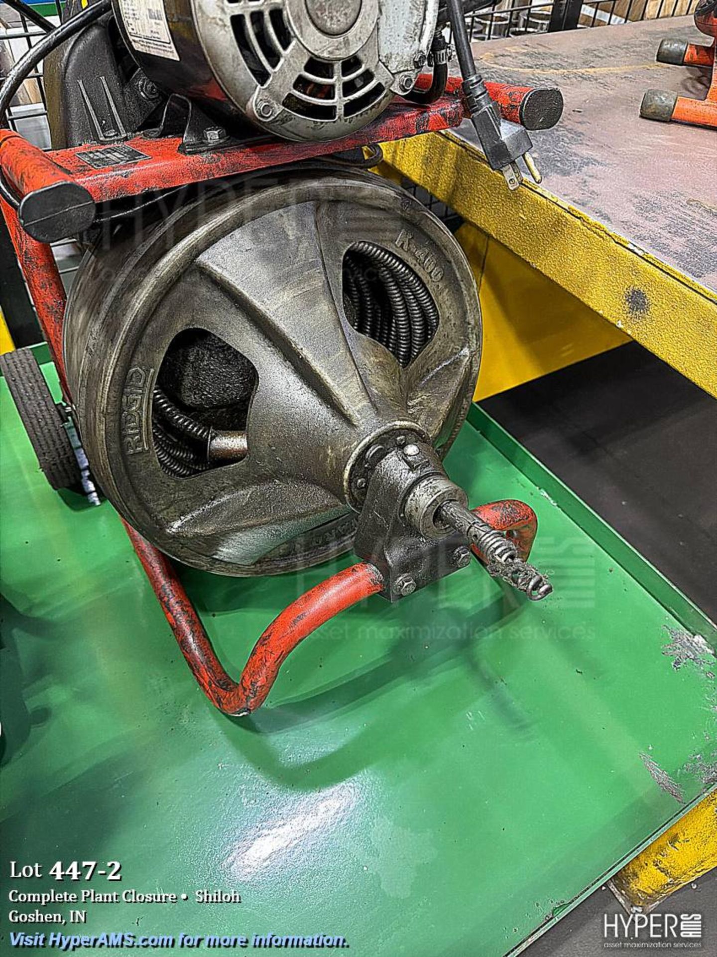 RIDGID K-400-T2 Drum Drain Cleaning Machine - Image 2 of 3