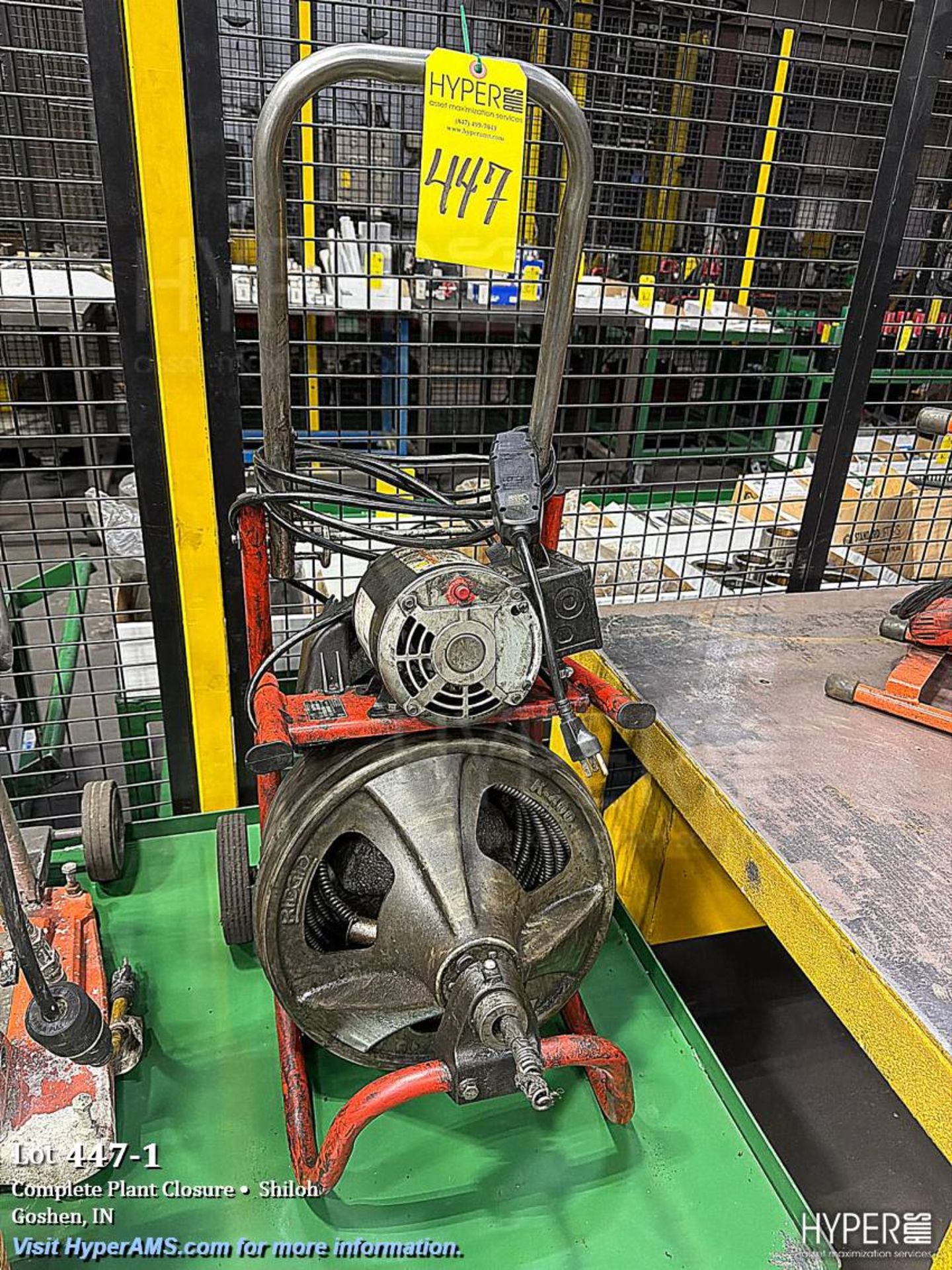 RIDGID K-400-T2 Drum Drain Cleaning Machine